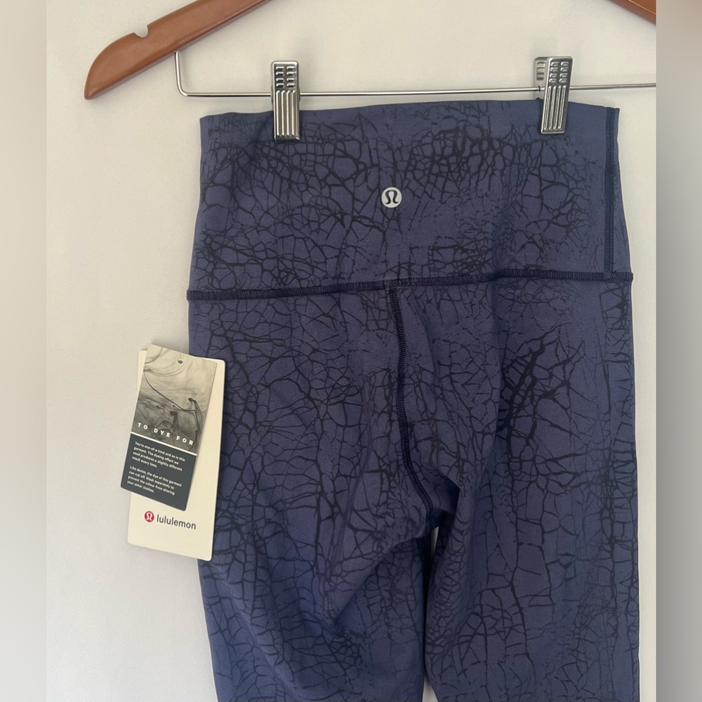 NWT Lululemon Wunder Train High-Rise Legging 25" Night Sea Black Size 4